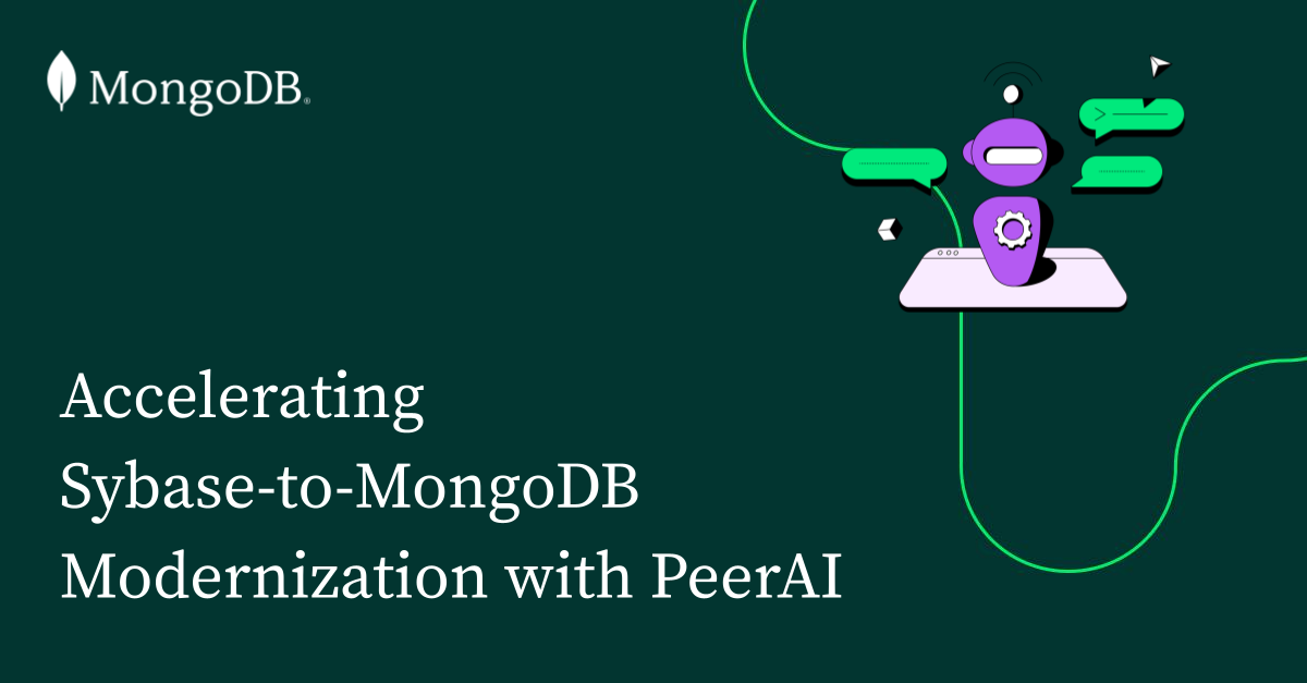 利用PeerAI加速Sybase到MongoDB的现代化